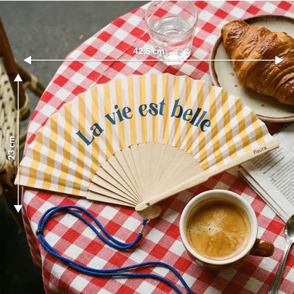 Éventail « La vie est belle » – Fisura – vue 5