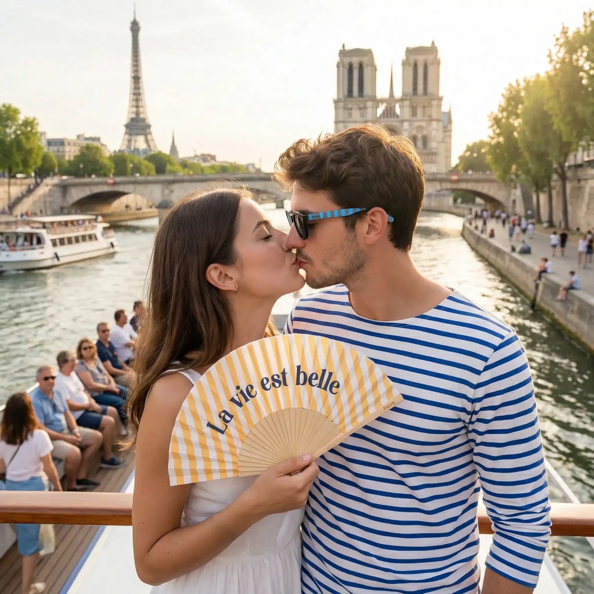 Éventail « La vie est belle » – Fisura – vue 6