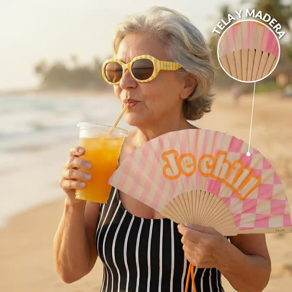 Éventail « Je chill » – Fisura – vue 4