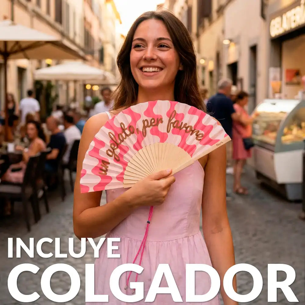 Éventail « Un gelato, per favore » – Fisura – vue 3