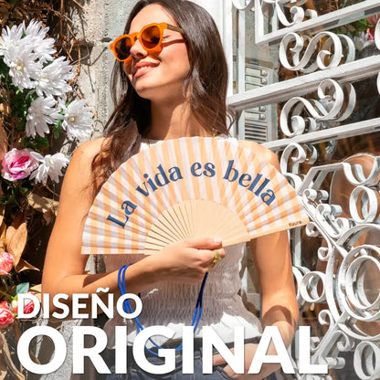 Éventail « La vida es bella » – Fisura – vue 2