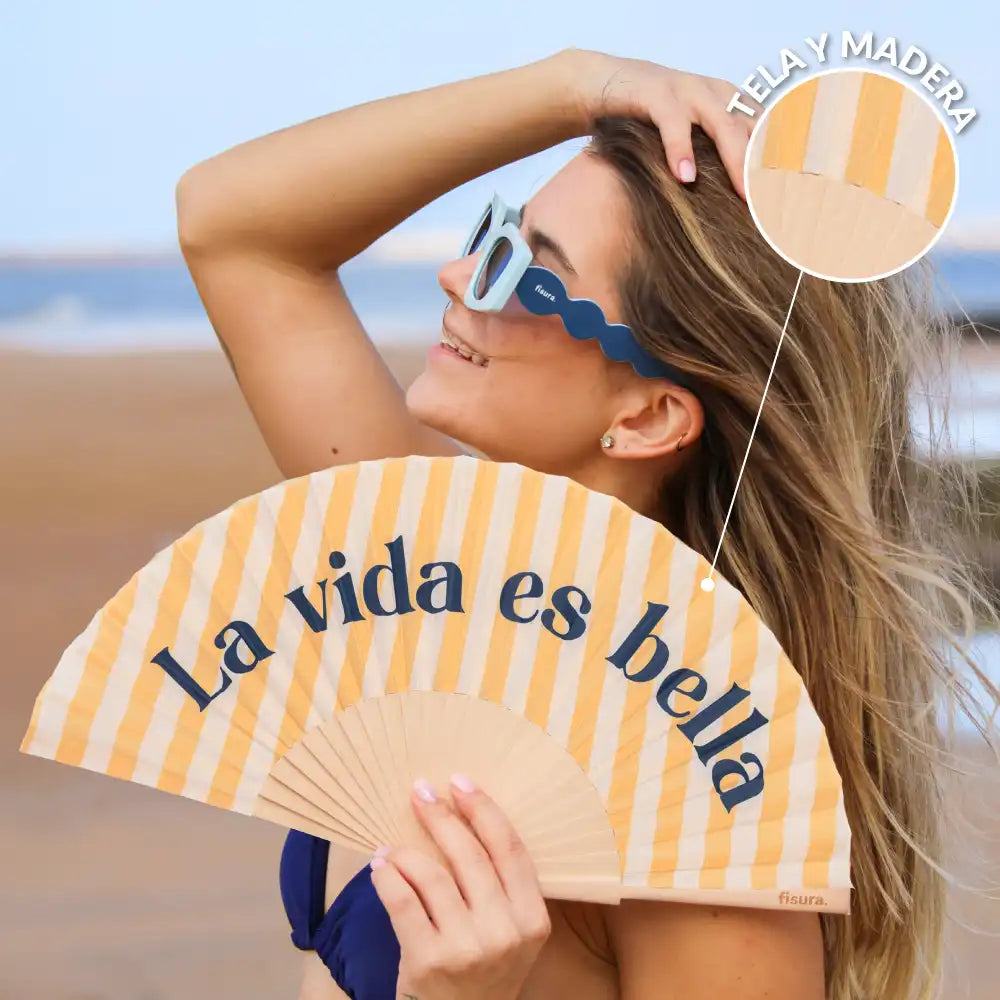 Éventail « La vida es bella » – Fisura – vue 4