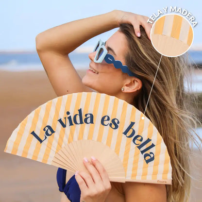 Éventail « La vida es bella » – Fisura – vue 4