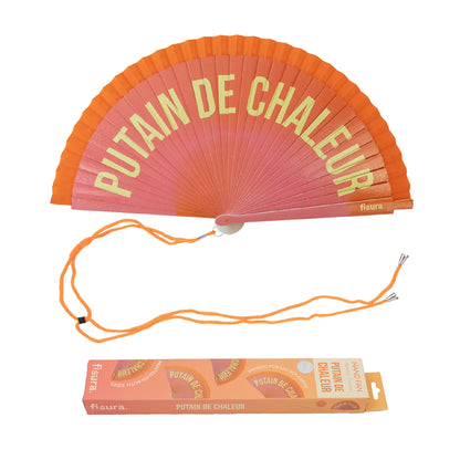 Éventail « Putain de chaleur » Dégradé Orange – Fisura
