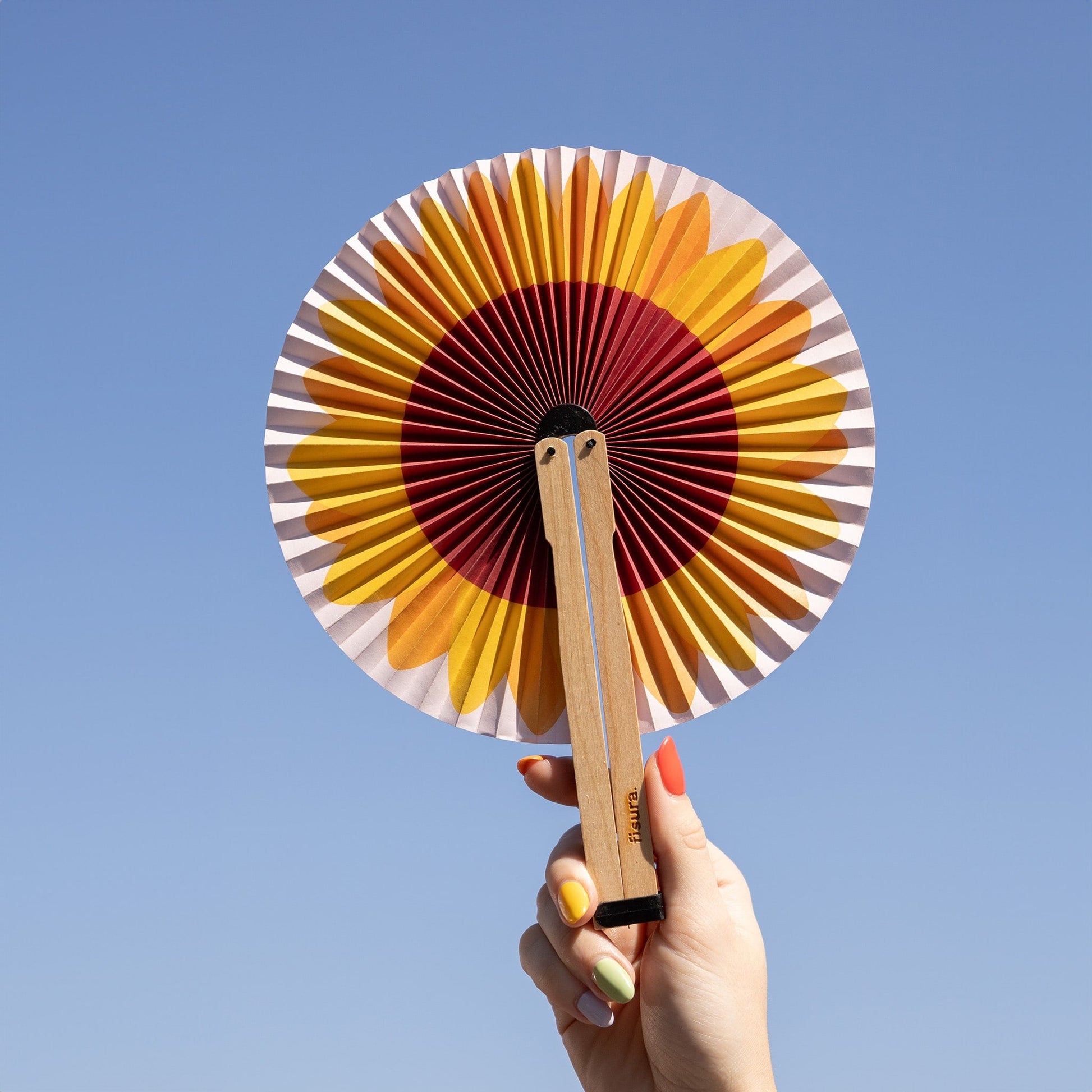 Éventail Pai Pai Tournesol – Fisura – vue 4