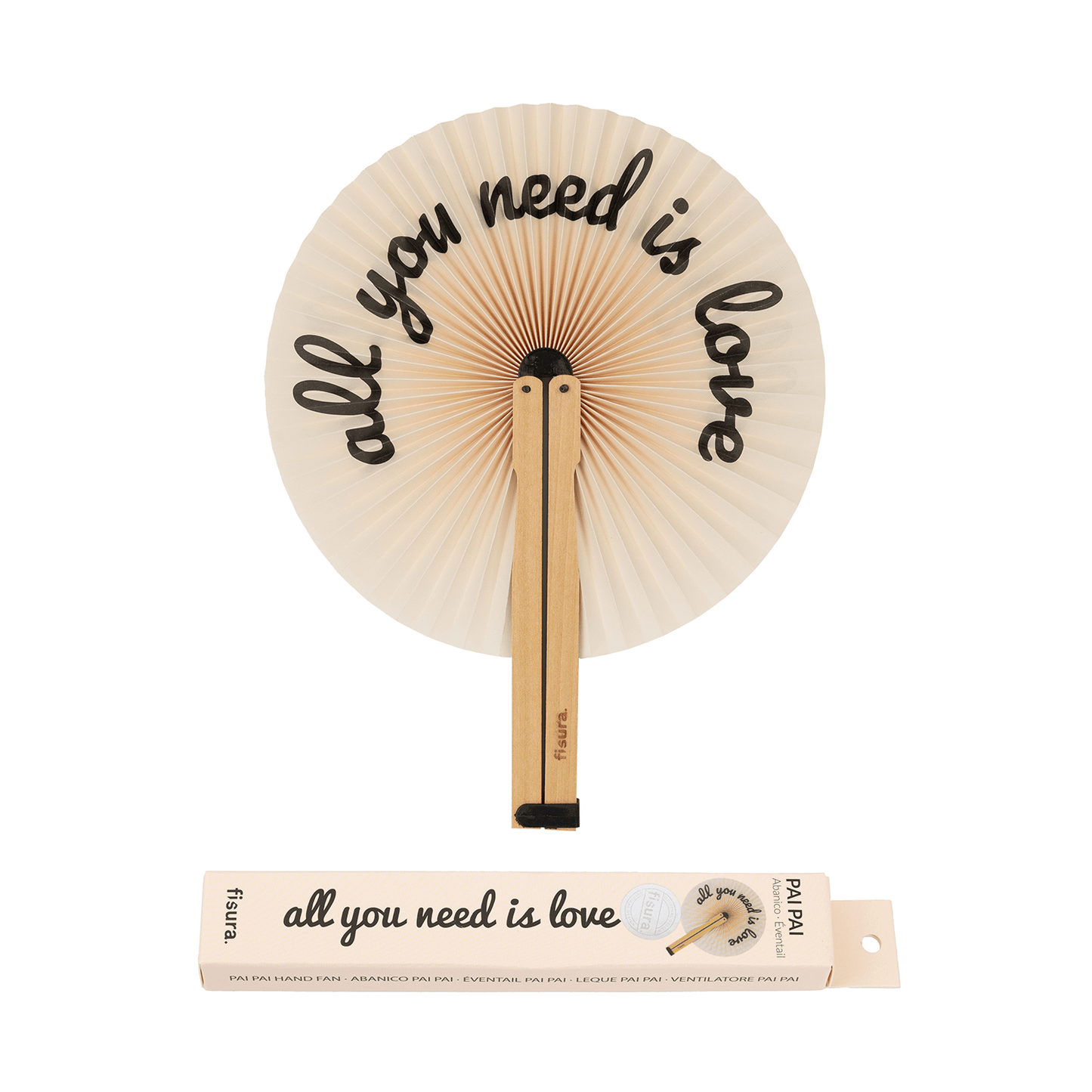 Éventail Pai Pai « all you need is love » – Fisura