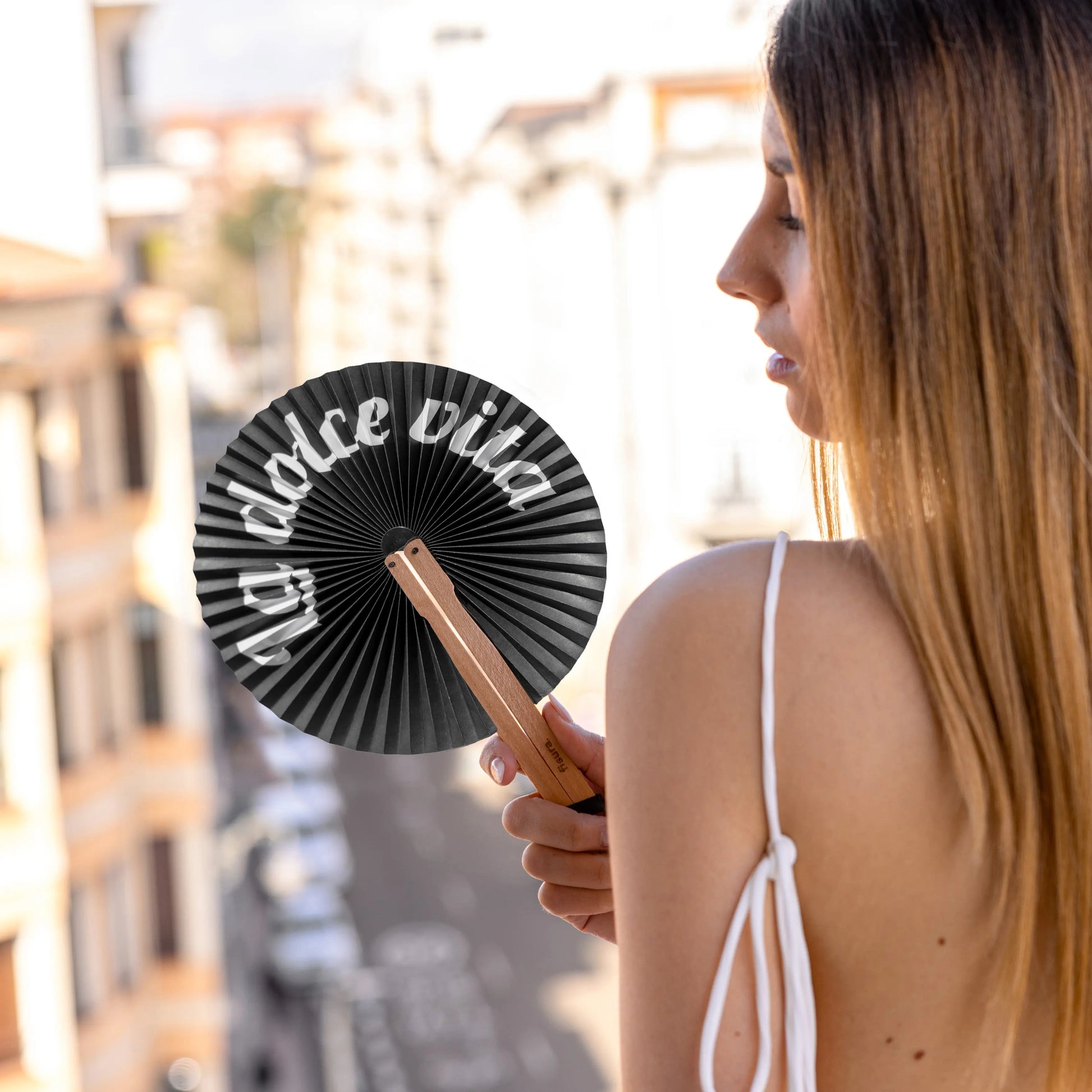 Éventail Pai Pai « Dolce vita » – Fisura – vue 2