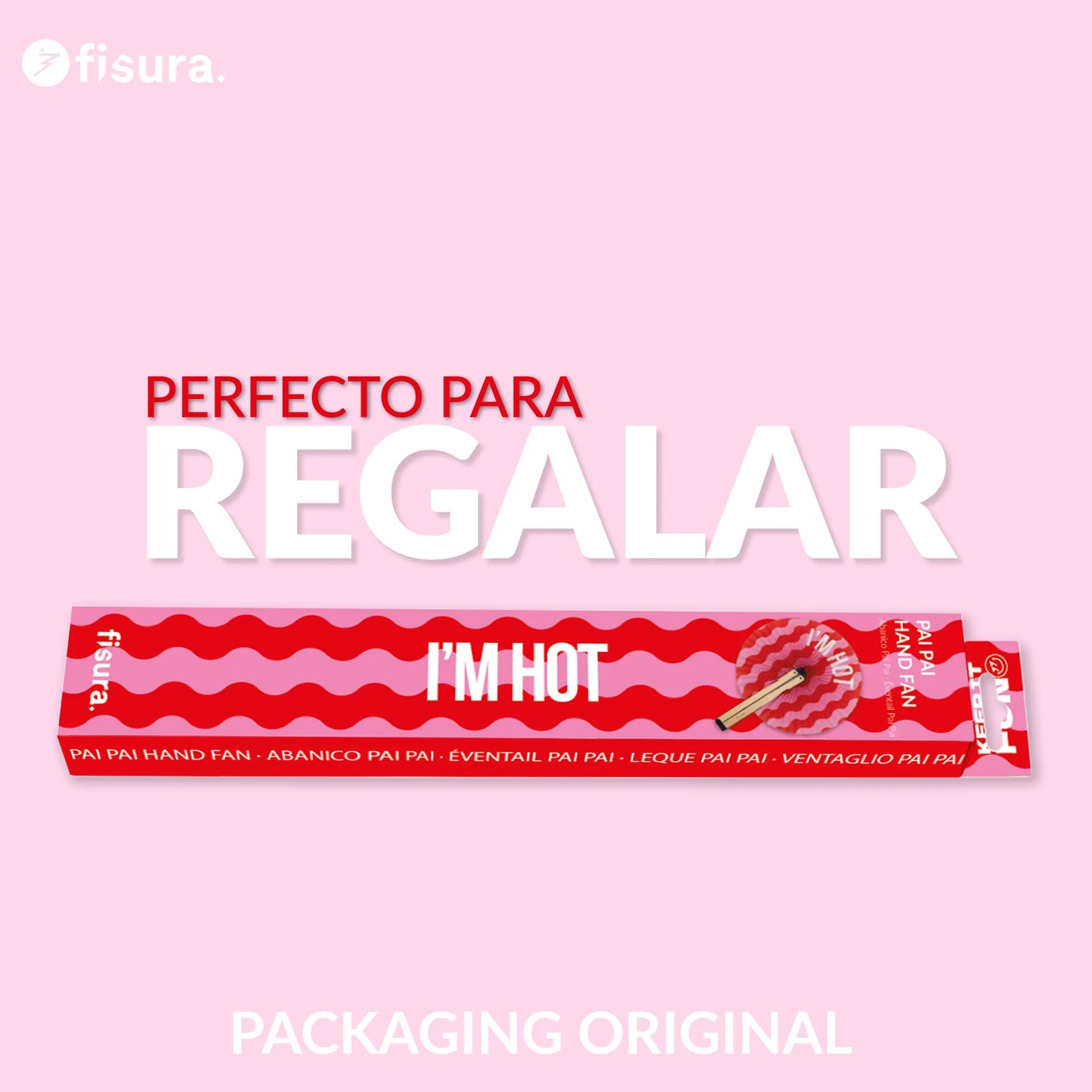 Éventail Pai Pai « I’m hot » – Fisura – vue 6