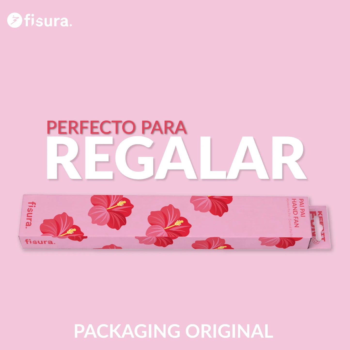 Éventail Pai Pai Imprimé Fleurs D'Hawaï – Fisura – vue 6