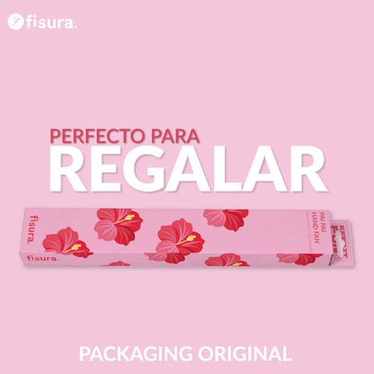 Éventail Pai Pai Imprimé Fleurs D'Hawaï – Fisura – vue 6