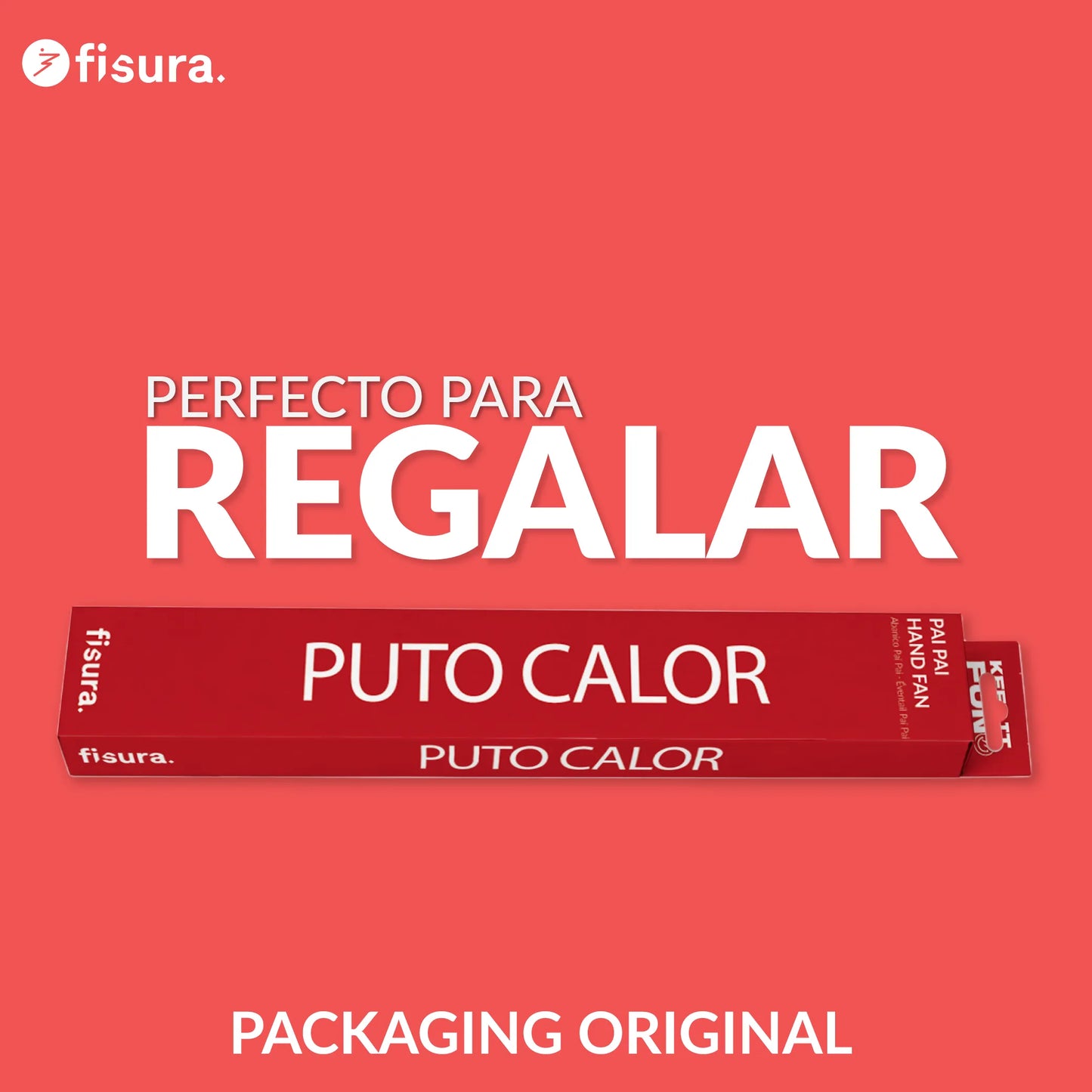 Éventail Pai Pai « Puto calor » – Fisura – vue 6