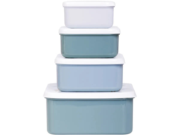 Lot de 4 boîtes repas et goûter - Océan – vue 2 – A Little Lovely Company