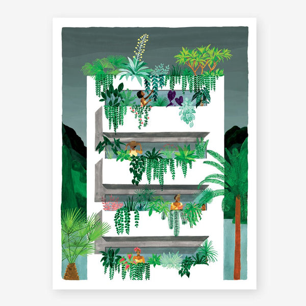 Beach building - Poster