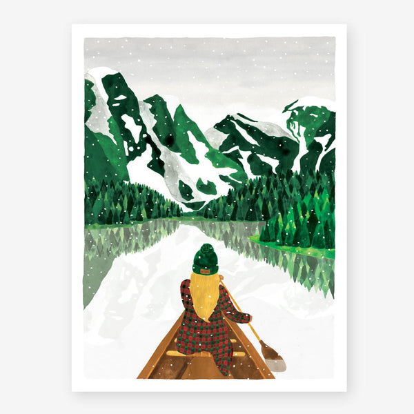 Winter lac - Affiche