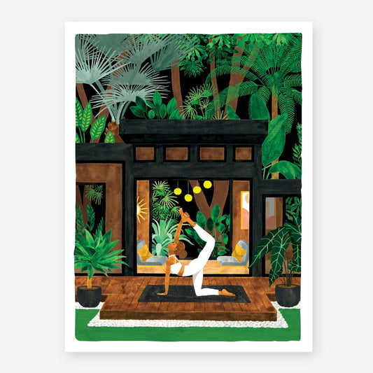 Yoga on the Terrace - Poster