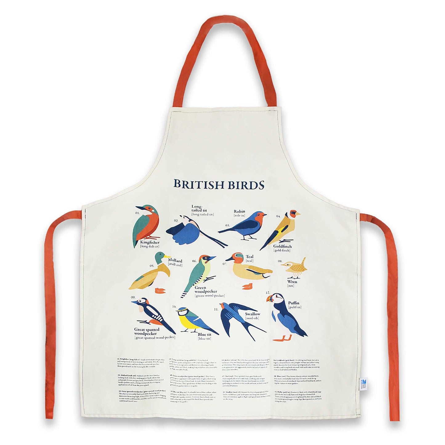 Tablier RSPB - oiseaux du jardin oiseaux britanniques