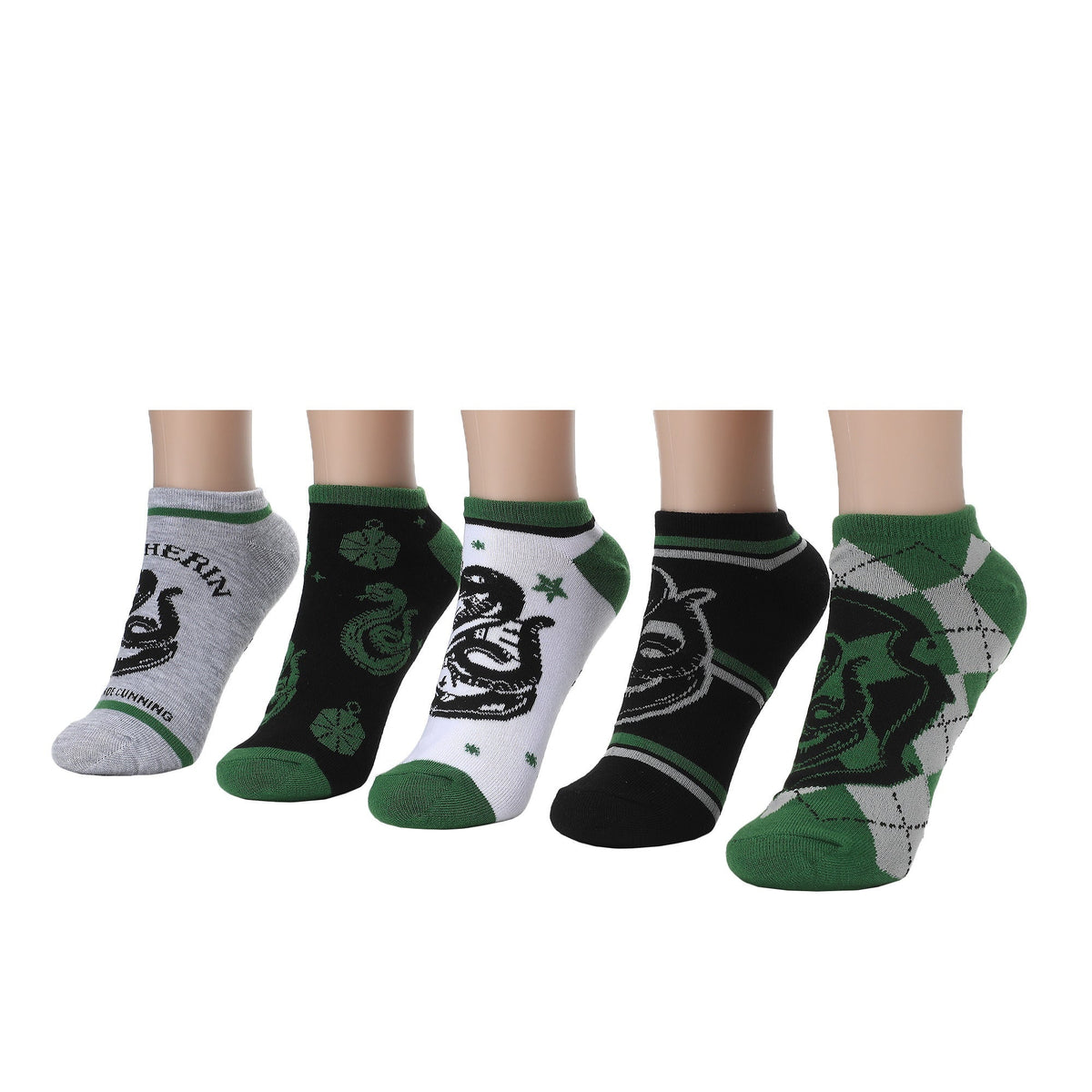 Chaussettes femme Harry Potter Serpentard - lot de 5 paires