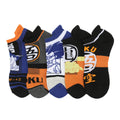 Chaussettes homme Dragon Ball - Z Goku personnage visuel & Kanji Symbols lot de 5 paires