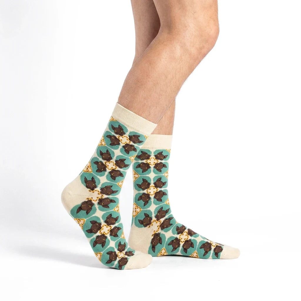 Chaussettes « Azulejo Bordalo – Chats »