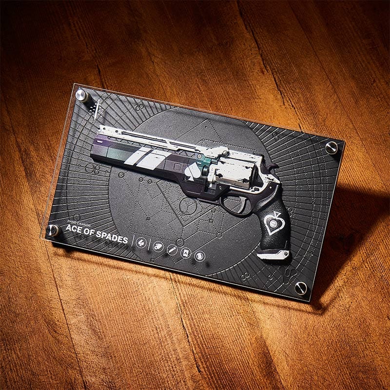 Destiny Exotic Armory Collection "Ace of Spades" Replica Plate
