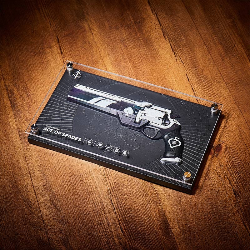 Destiny Exotic Armory Collection "Ace of Spades" Replica Plate