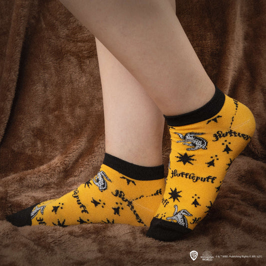 Set of 3 Pairs of Hufflepuff Ankle Socks