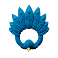 Peacock Teether – Blue