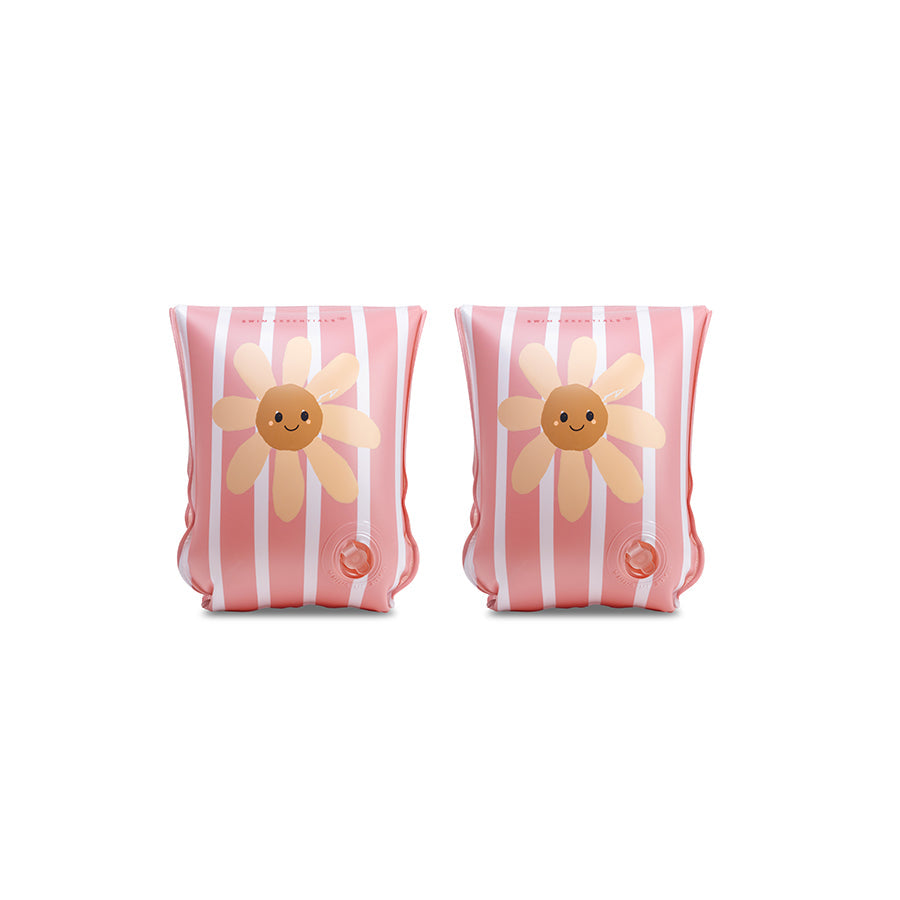 Arm Bands - Pink - Daisy Flowers
