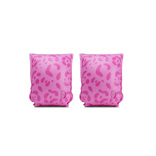 Arm Bands - Pink - Leopard - 2/6 Years
