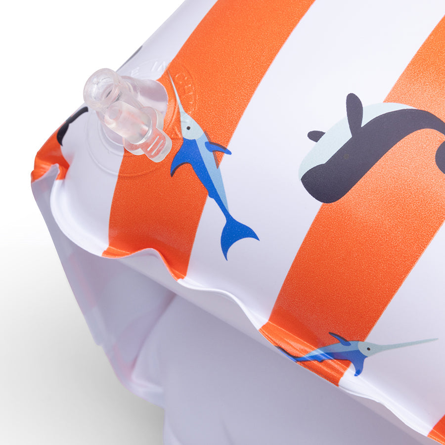 Arm Bands - Red/White - Ocean Stripes