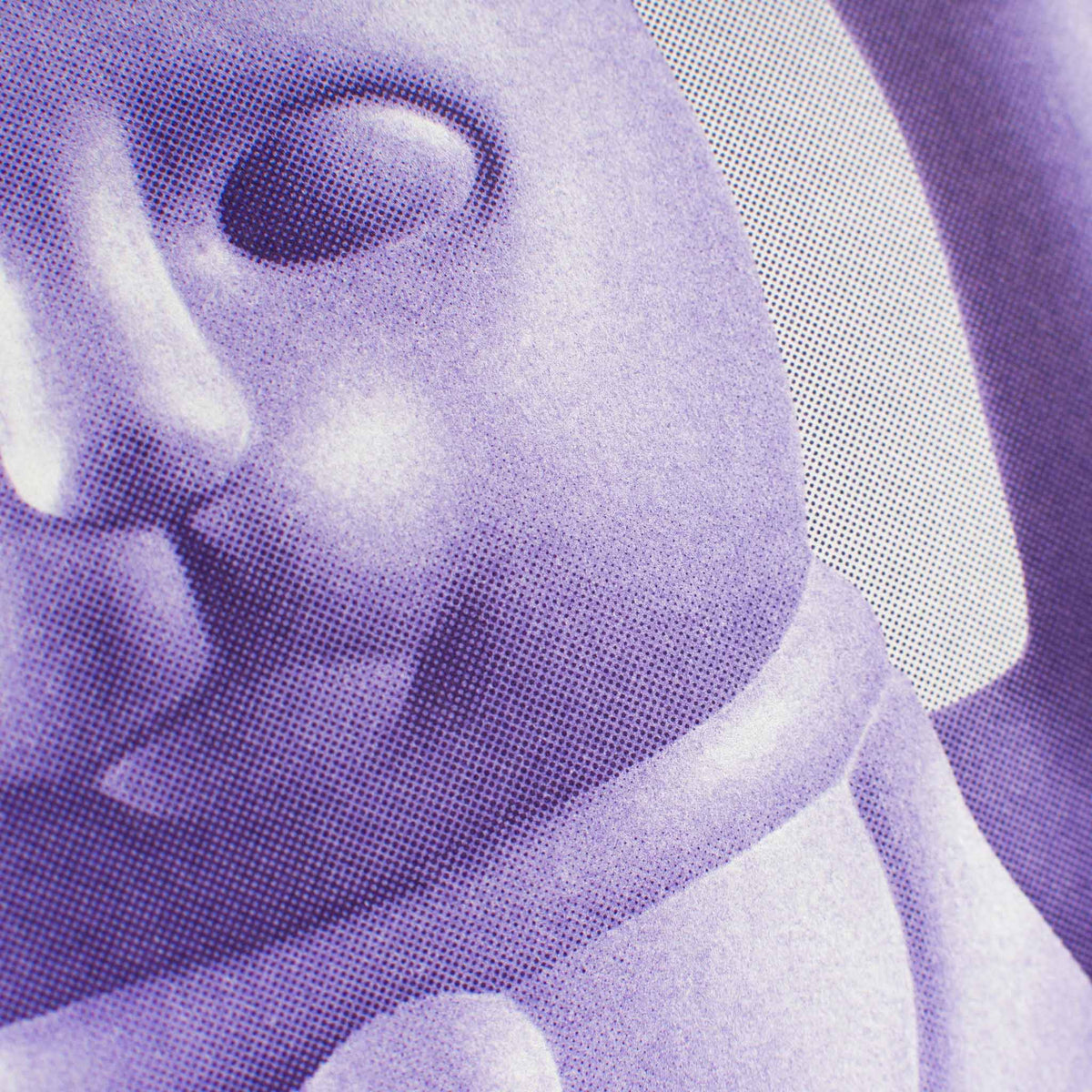 A3 Riso Print Lucky Lilac Cat