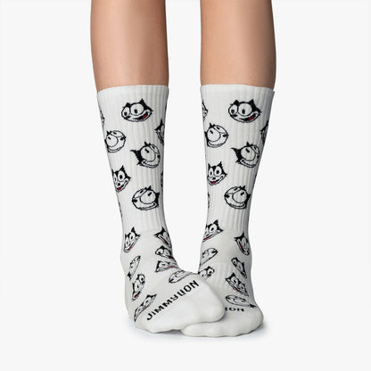 Felix the Cat Sports Socks - White