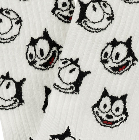 Felix the Cat Sports Socks - White