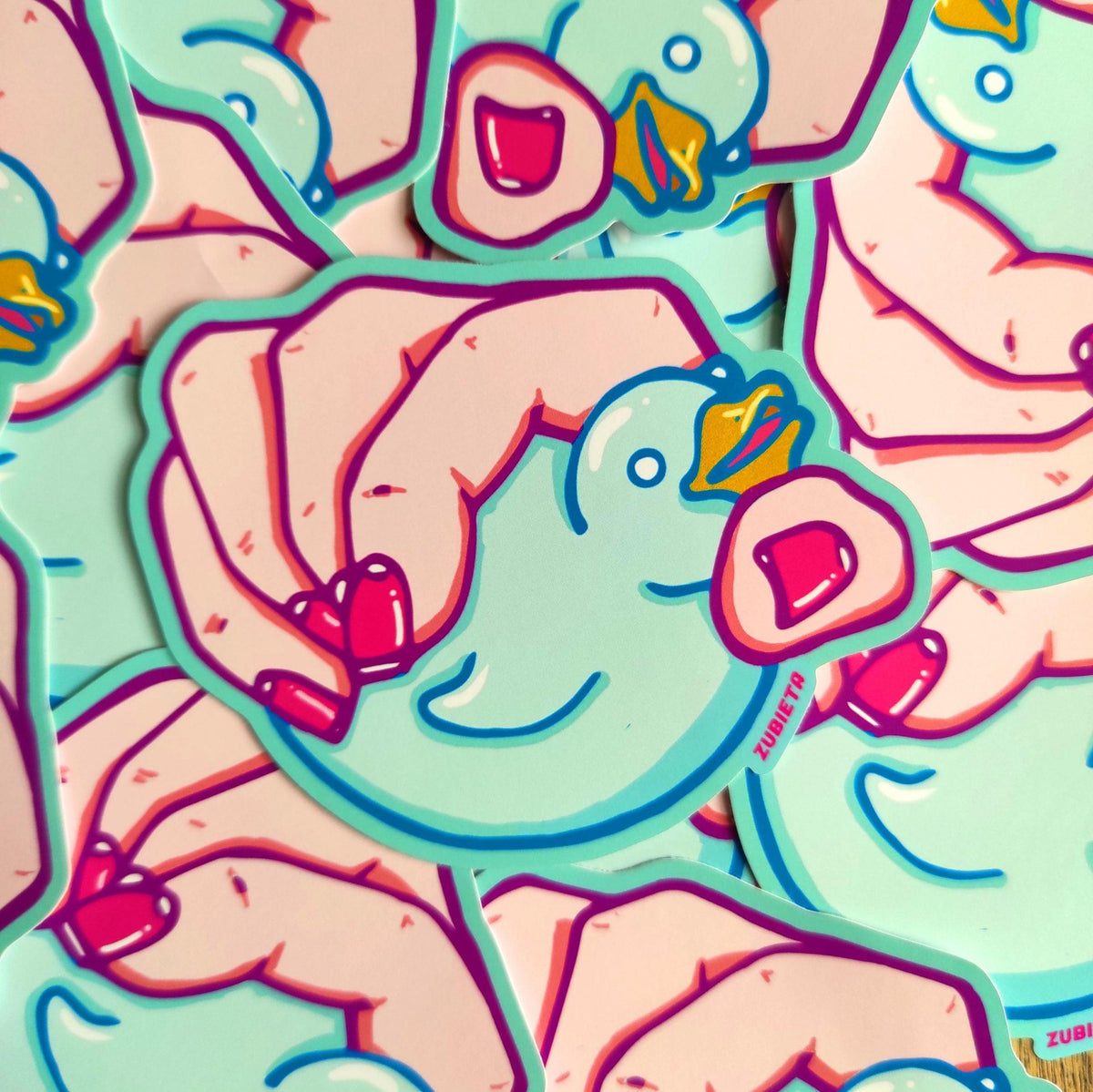 Ducks Duckies sticker