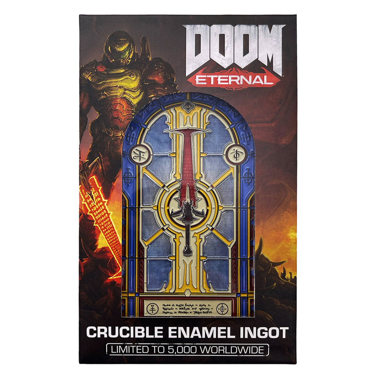 DOOM Collector Ingot - Crucible Sword Stained Glass Window