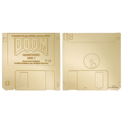 Réplique collector DOOM - Floppy Disk Imitation Gold