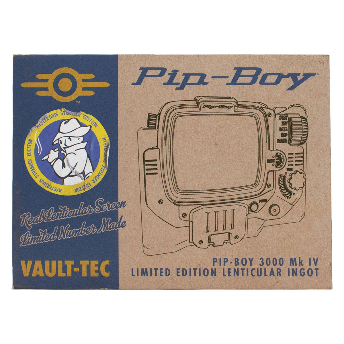 Fallout Collector's Item - Pip-Boy Lenticular Ingot – Mysterious Stranger Variant