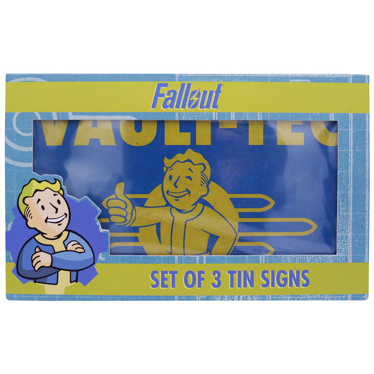 Fallout set of 3 metal plates