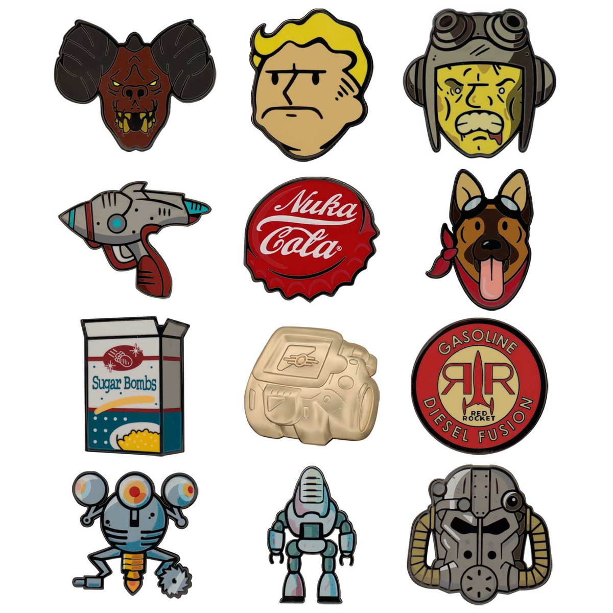 Display of 12 Fallout Blind Boxes - Mystery