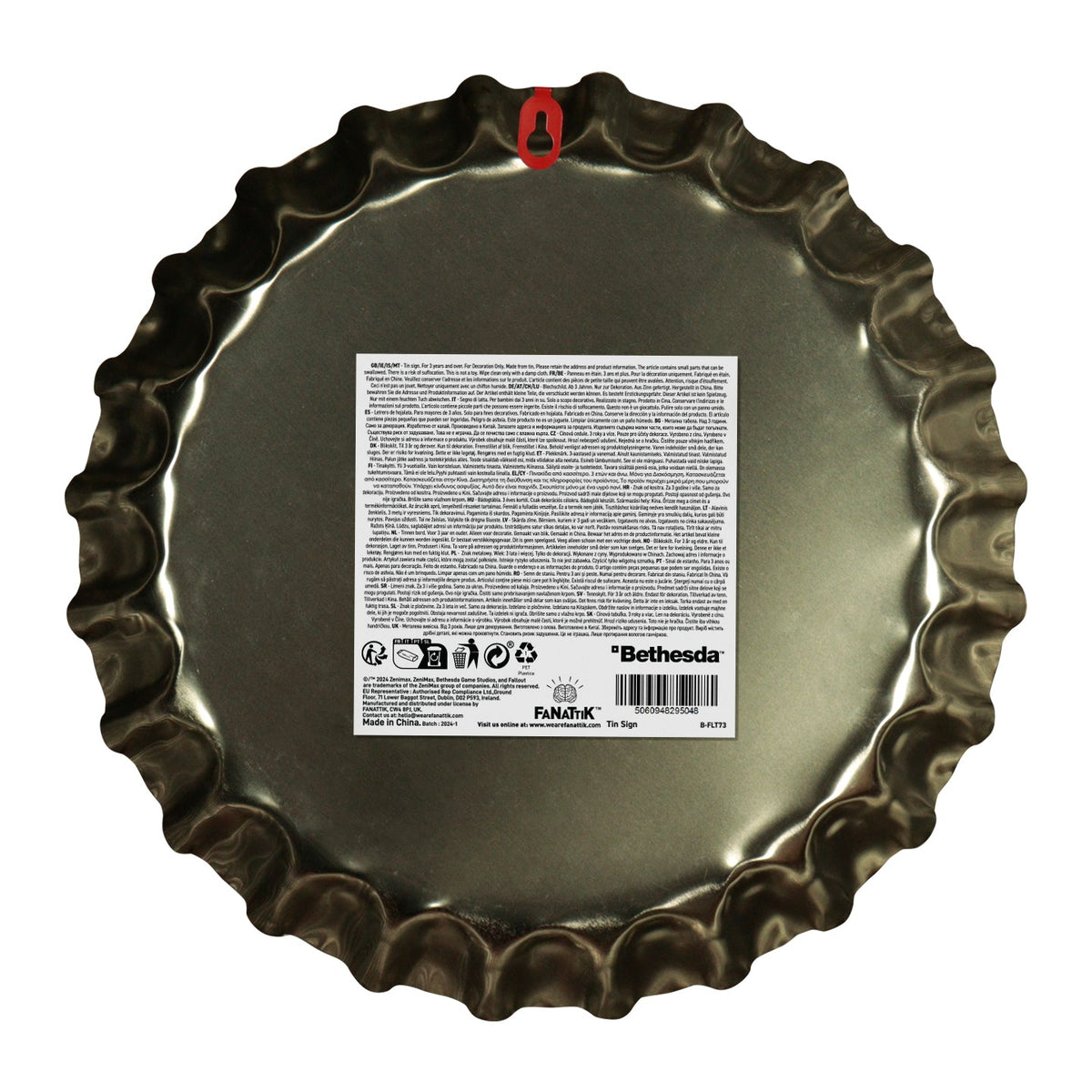 Fallout Metal Sign - Nuka Cola Bottle Cap