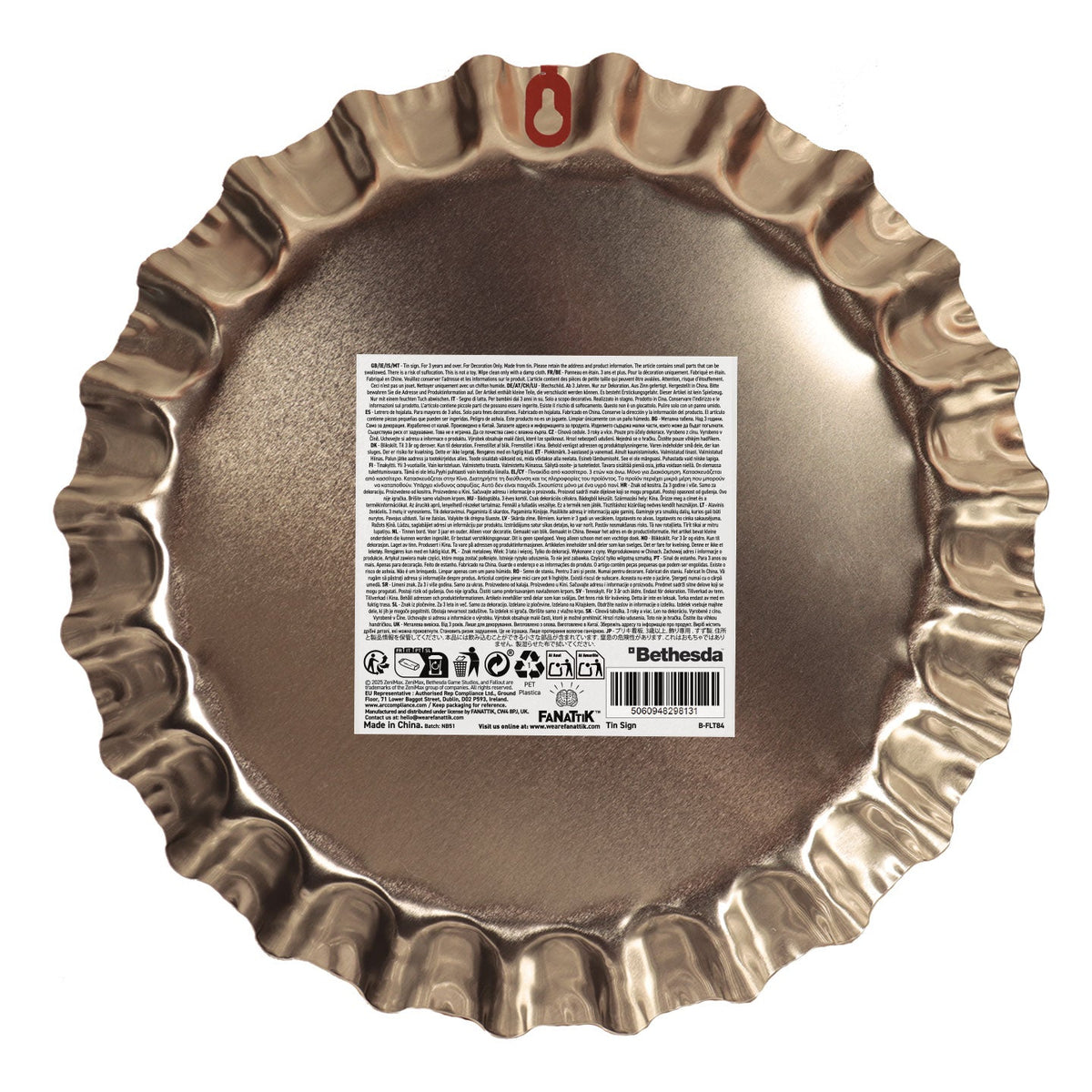 Fallout Metal Sign - Sunset Sarsaparilla Bottle Cap