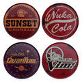Sous-verres Fallout - 4 Metal Drinks