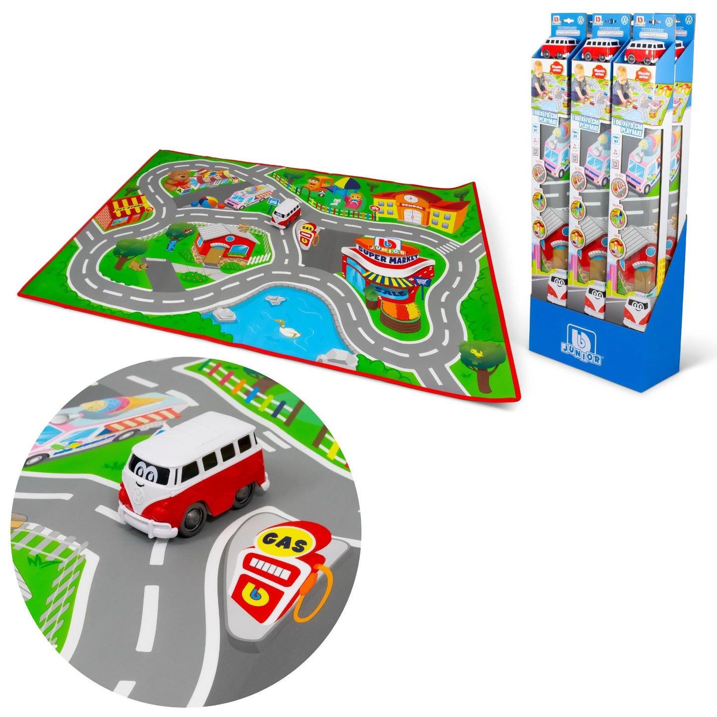 BB JUNIOR VOLKSWAGEN SAMBA VAN JUNIOR CITY Playmat (box)