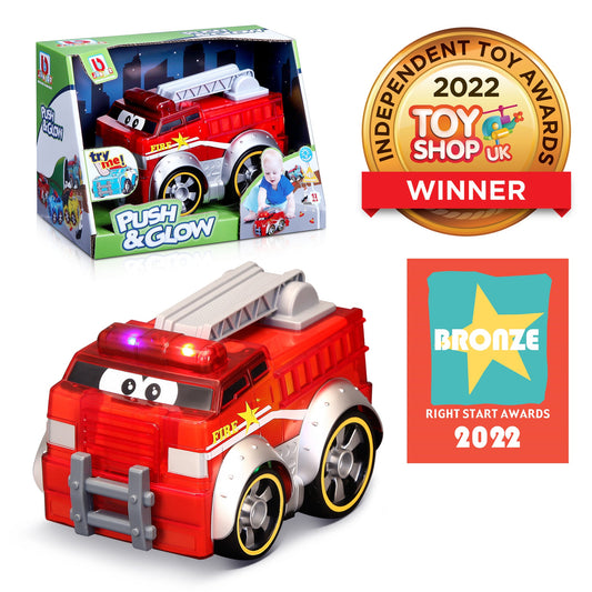 FIRE TRUCK BB JUNIOR PUSH & GLOW