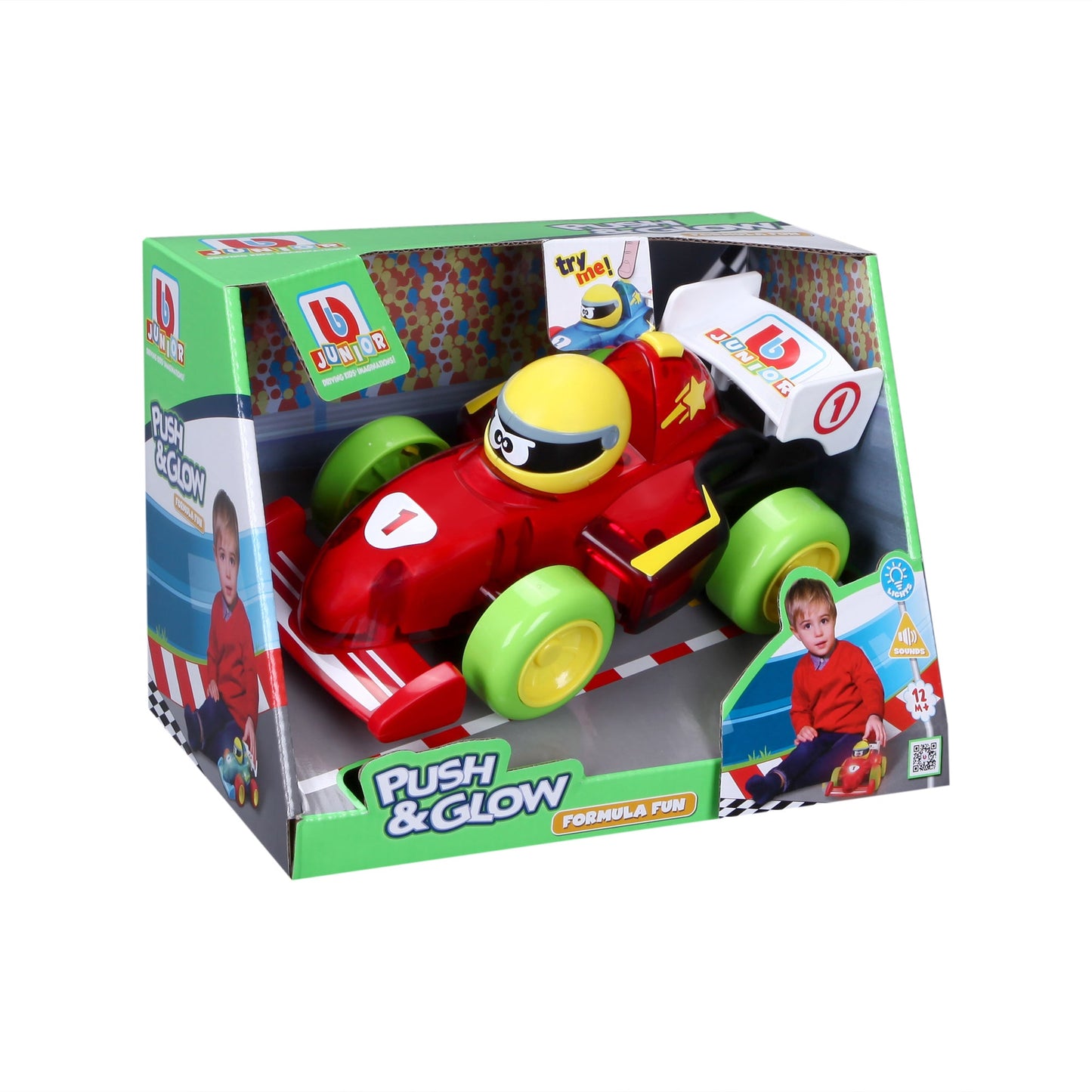 BB JUNIOR PUSH & GLOW Formula 1 Car