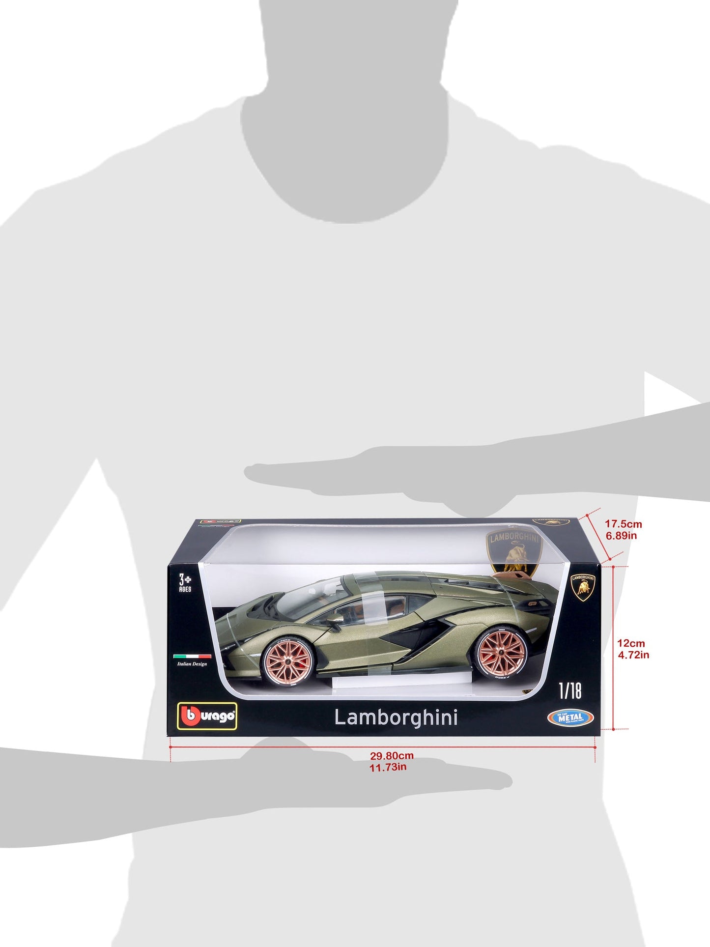 1:18 LAMBORGHINI SIAN METALLIC GREEN