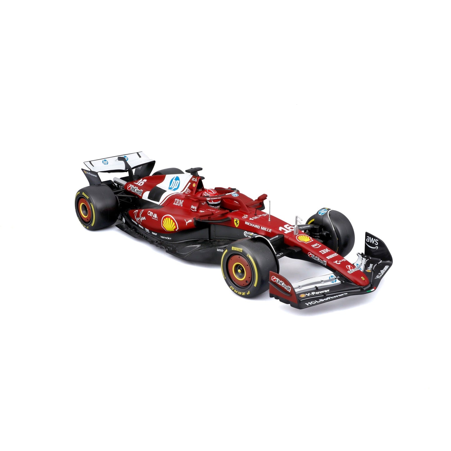 1:18 F1 FERRARI SF-25 2025 LECLERC WITH HELMET