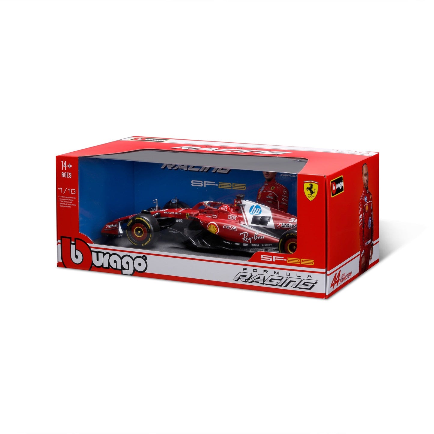 1:18 F1 FERRARI SF-25 2025 LECLERC WITH HELMET