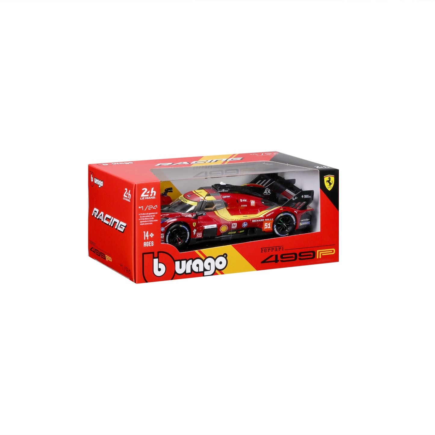 1:24 FERRARI RACING 499P LE MANS HYPERCAR 2025 AF CORSE #51