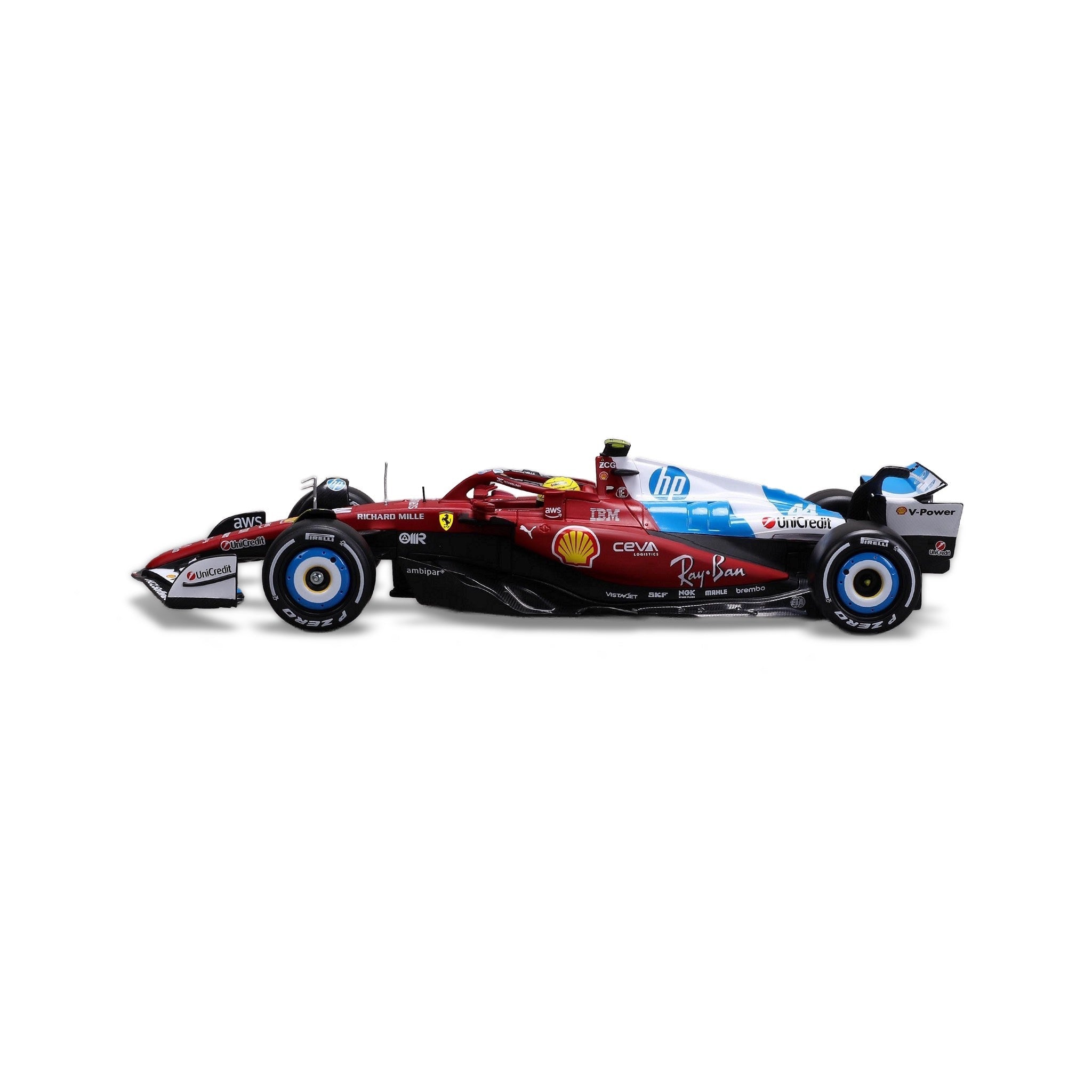 1:24 F1 FERRARI SF-25 2025 HAMILTON WITH HELMET MIAMI GP
